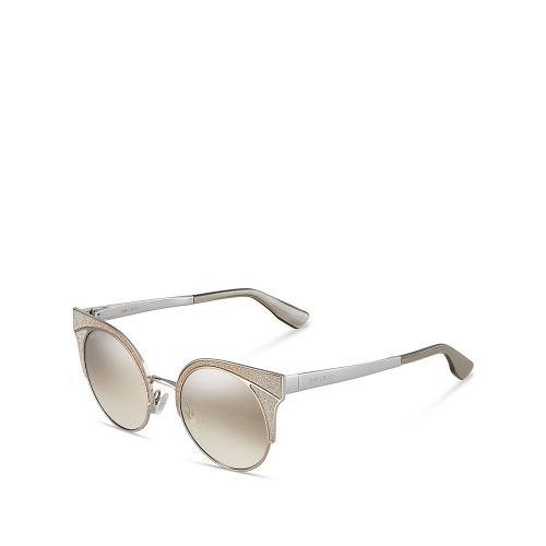  Jimmy Choo Womens Oras Mirrored Cat Eye Sunglasses, 51mm