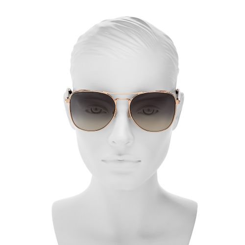  Jimmy Choo Womens Sheena Brow Bar Square Sunglasses, 60mm