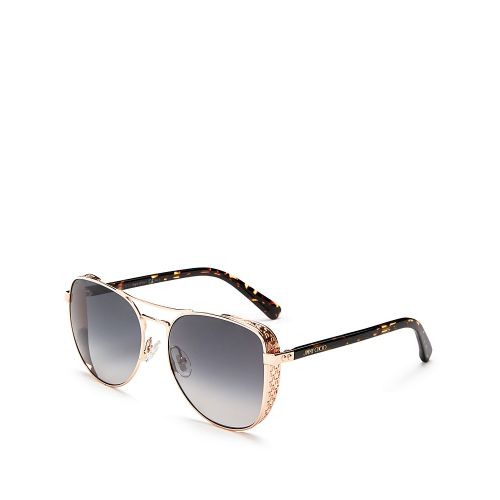  Jimmy Choo Womens Sheena Brow Bar Square Sunglasses, 60mm