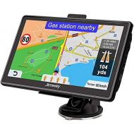 [아마존베스트]Jimwey Navigation Device for Car Truck Navigation 7 Inch Navigation 16GB Navigation System Lifetime Free Map Update with POI Flash Warning Voice Guidance Lane Assistant 52 Europe U