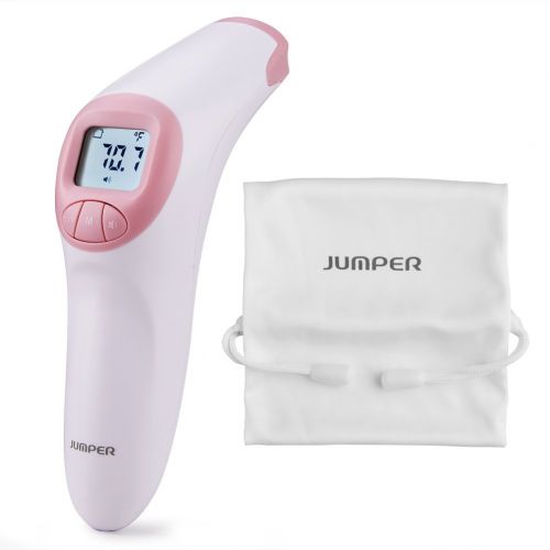  JinHam Baby Forehead Thermometer, FDA Approved Medical Digital Thermometer, Non Contact Infrared Thermometer with Fever Alarm for Baby Child Adult, 20 Groups Body/Object Testing Memory (P