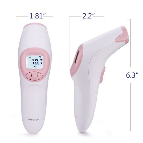  JinHam Baby Forehead Thermometer, FDA Approved Medical Digital Thermometer, Non Contact Infrared Thermometer with Fever Alarm for Baby Child Adult, 20 Groups Body/Object Testing Memory (P