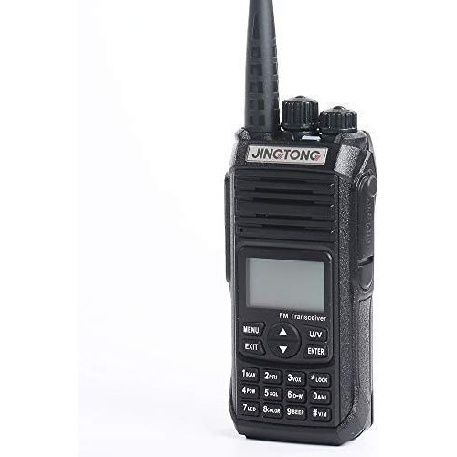  [아마존베스트]Jingtong JT-5988HP V2 High Power 12-Watt Tri-Power Dual Band Portable Two Way Radio 4800mah Bettery with Programming Cable(136-174Mhz VHF & 400-480Mhz UHF) Amateur Handheld Transce