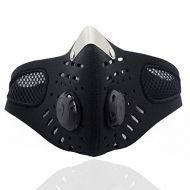 Jingjing1 Anti-Dust Mask, Activated Carbon Filtration Anti-Pollution Fog PM 2.5 Unisex Muffle Mask for Motorcycle Ski Cycling Racing