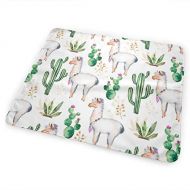 JINYOUR Cactus and Llamas Print Diaper Change Pad Portable and Foldable Changing Mat (25.5a€x31.5a€)