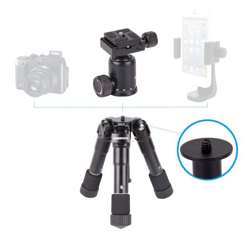  Jiobapiongxin M225+CK30 Camera Tripod Flexible with Ball Head Quick Release Plate Camera