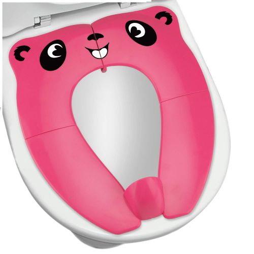  [아마존베스트]2019 Upgrade Portable Potty Seat with Splash Guard for Toddler, VIRIITA Foldable Travel Potty Seat with Carry Bag, Non-Slip Pads Toilet Potty Training Seat Covers for Baby, Toddler