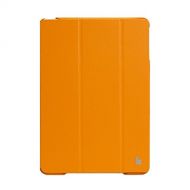 Jisoncase JS-ID6-04H80 Classic Premium Leatherette Smart Cover Case for iPad Air 2 and iPad Air, Yellow
