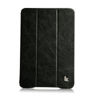 Jisoncase Vintage Genuine Leather Smart Cover Case for iPad mini JS-IM-001A-Black