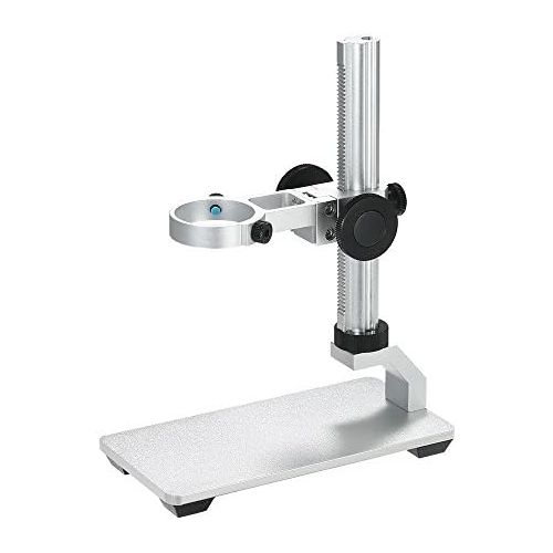  [아마존베스트]Jiusion Universal Adjustable Professional Base Stand Holder Desktop Support Holder for 3 cm to 3.3 cm in Diameter USB Digital Microscope Endoscope Magnifying Glass Camera (Aluminiu