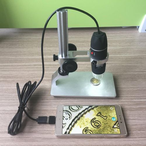  [아마존베스트]Jiusion Universal Adjustable Professional Base Stand Holder Desktop Support Holder for 3 cm to 3.3 cm in Diameter USB Digital Microscope Endoscope Magnifying Glass Camera (Aluminiu
