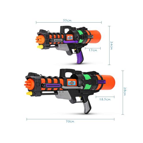  Jkbfyt jkbfyt Water Blasters,918 Summer Pulling Type Super Soaker High Pressure Water Gun Light Weight Beach Play Water Battle Children Interactive Toy Gun with Pump 600ML