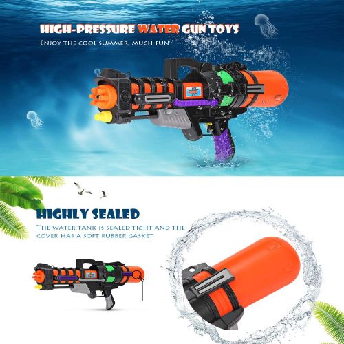  Jkbfyt jkbfyt Water Blasters,918 Summer Pulling Type Super Soaker High Pressure Water Gun Light Weight Beach Play Water Battle Children Interactive Toy Gun with Pump 600ML