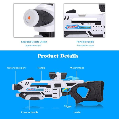  Jkbfyt jkbfyt Water Blasters,Children Large Size High-Pressure Water Gun Outdoor Summer Beach Boy Playing Water Shooting Toy Gun Kids Gifts