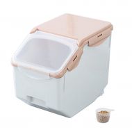 Jlxl Dry Feed Container， Seal Storage PP Pet Dog Cat Dispenser Storage Box Kitchen Cereal Organisers 4-5kg (Color : A)