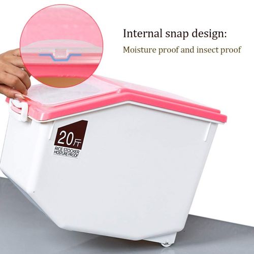  Jlxl Food Storage for Dogs， Transparent Cover with Lock Seal Pet Dry Feed Container Cat Box Bired Seed Bin 4-7.5kg