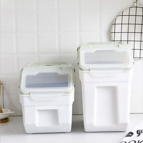  Jlxl Pet Food Container， Multi-Use Transparent Plastic Dog Dry Feed Storage Bin Sealed Flip Moisture Proof Capacity 4-10kg