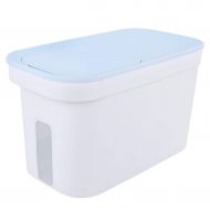 Jlxl 15L Large Pet Food Container， Dog Cat Animal Storage Bin 8KG Dry Feed 10KG Seed Box with Wheels