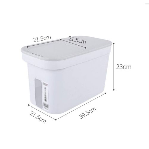  Jlxl 15L Large Pet Food Container， Dog Cat Animal Storage Bin 8KG Dry Feed 10KG Seed Box with Wheels