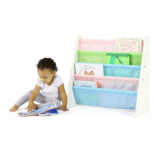  Jnwd 4-Tier Bookshelf Organizer for Kids Wood Low White Book Rack Decorative Room Play Kids Size Furniture & e-Book by jn.widetrade.
