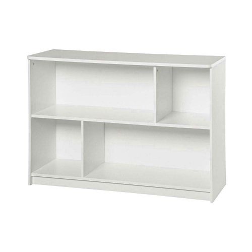  Jnwd Cubeicals Organizer 2-Tier 4 Cube Horizontally White Bookshelf Decorative Low Kids Size Furniture & e-Book by jn.widetrade.