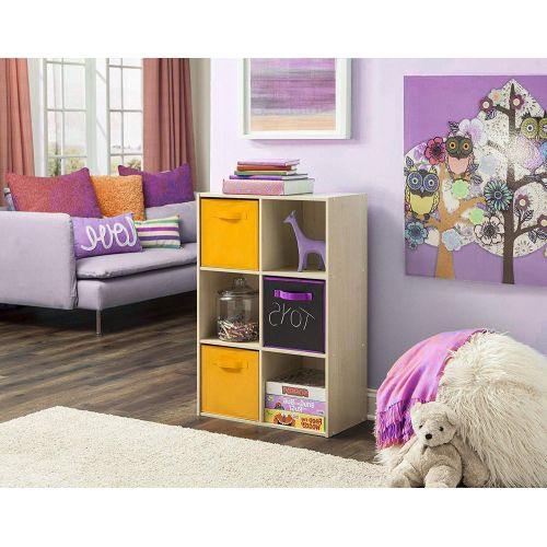  Jnwd Cubeicals Organizer 6 Cube Bin Shelf Open Storage Compartment Modern Minimal Style Decorative Bookcase Shelving Unit Ideal for Home Livng Room Office & e-Book by jn.widetrade.