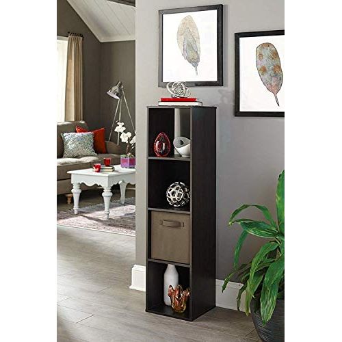  Jnwd Cubeicals Organizer 4 Cube Bin Shelf Open Storage Compartment Modern Minimal Style Decorative Bookcase Shelving Unit Ideal for Home Livng Room Office & e-Book by jn.widetrade.