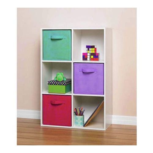  Jnwd Cubeicals Organizer 6 Cube Bin Shelf Open Storage Compartment Modern Minimal Style Decorative Bookcase Shelving Unit Ideal for Home Livng Room Office & e-Book by jn.widetrade.