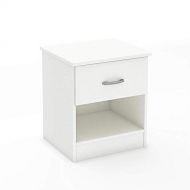 Jnwd Short Nightstand Wood End Bedside Table with Drawer White Open Storage Compartment Shelf Modern Furniture for Home Bedroom Livingroom Kids Room & e-Book by jn.widetrade