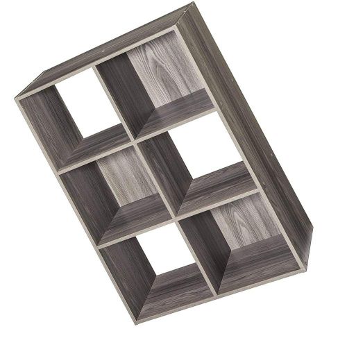  Jnwd Cubeicals Organizer 6 Cube Bin Shelf Open Storage Compartment Modern Minimal Style Decorative Bookcase Shelving Unit Ideal for Home Livng Room Office & e-Book by jn.widetrade.