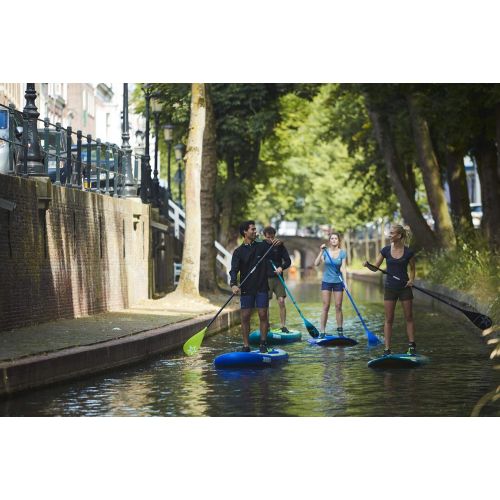  Jobe Fiberglass 3-Piece SUP Stand Up Paddle Boarding Paddle Teal - Length: 180 to 220cm 3pc - Weight: 780g