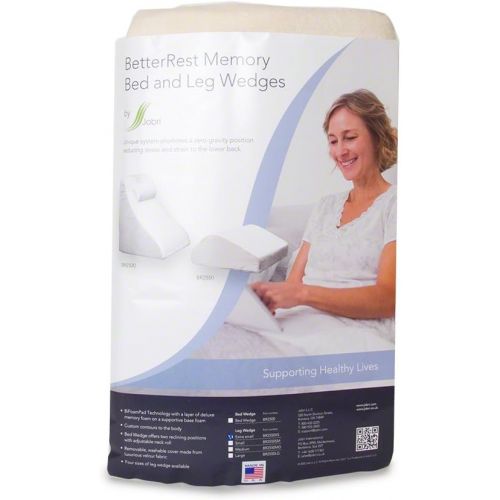  Jobri BetterRest High Density Memory Foam Leg Elevation Wedge - Helps Relieve Discomfort from Lower Back Pain and Improves Circulation