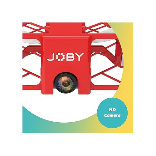  JOBY Fly X, Mini Drone with HD Camera, Enclosed Propellers Guard, 6-Axis GYRO, Headless Mode, Emergency Landing, 360° flip, Up to 100 ft, 2 Batteries, compatible iPhone/Android, Fun Toys Gifts for Kids, Adults, beginner