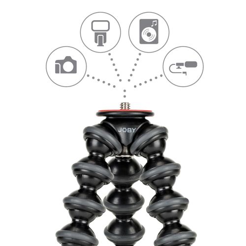  JOBY Gorillapod 1K Stand. Lightweight Flexible Tripod 1K Stand for Mirrorless Cameras or Devices Up to 1Kg (2.2Lbs). Black/Charcoal