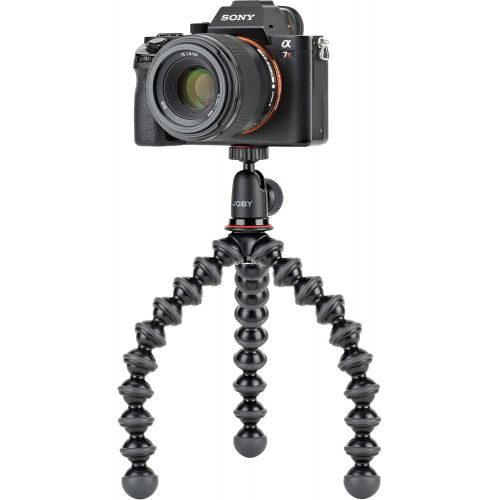  Joby JB01503 GorillaPod 1k Kit. Compact Tripod 1k Stand and Ballhead 1k for Compact Mirrorless Cameras or Devices up to 1k (2.2lbs). Black/Charcoal.