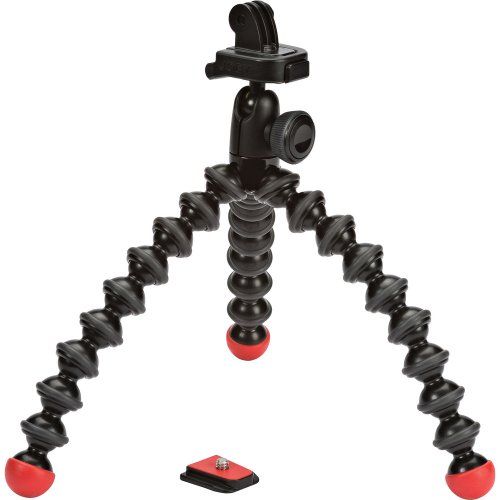  JOBY GorillaPod Action Video Tripod (Black and Red)- A Strong, Flexible, Lightweight Tripod for GoPro HERO6 Black, GoPro HERO5 Black, GoPro HERO5 Session, Contour and Sony Action C