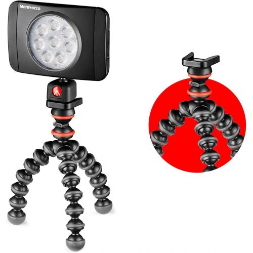  Joby JB01571-BWW GorillaPod Starter Kit, Flexible Mini Tripod with Universal Smartphone Clamp, GoPro and Torch Mount Up to 325 g Payload