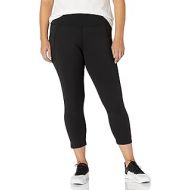 Jockey womens Compression Fit Premium Capri Leggings, Deep Black, Large US