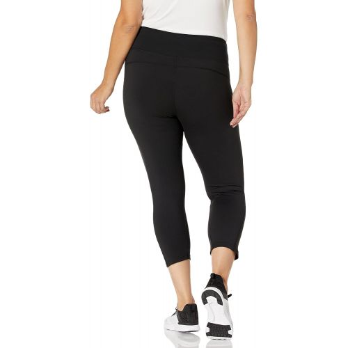  Jockey womens Compression Fit Premium Capri Leggings, Deep Black, Large US