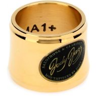 JodyJazz MA1 Plus Power Ring Ligature with Cap for Metal Alto Saxophone Mouthpiece - Gold