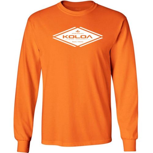  Joe's USA Koloa Diamond 107 Logo Long Sleeve Heavyweight Cotton T-Shirts