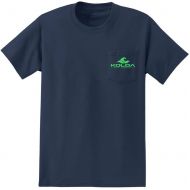 Joe's USA Koloa Surf Pocket Logo Tee Classic 2-Sided Wave Logo Heavy Cotton T-Shirts
