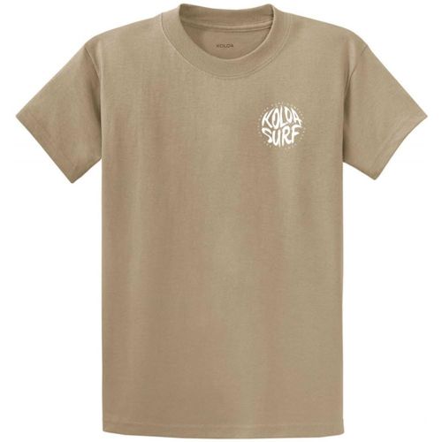 Joe's USA Koloa Circle Text Logo Cotton T-Shirts in Regular, Big and Tall Sizes