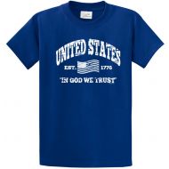 Joe's USA Joes USA - United States Established 1776 Flag Shirts in Regular, Big and Tall