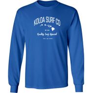 Joe's USA Joes USA Koloa Surf Long Sleeve Islands Logo Heavy Cotton T-Shirts. Regular, Big & Tall