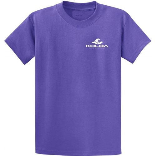  Joe's USA Koloa Surf Classic 2-Sided Wave Logo Heavy Cotton T-Shirts in Regular,Big & Tall