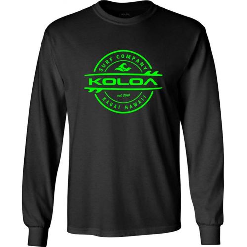  Joes USA Koloa Surf Long Sleeve Thruster Logo Heavy Cotton T-Shirts. Regular, Big & Tall