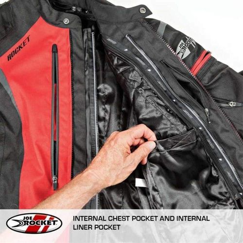  Joe Rocket Atomic Mens 5.0 Textile Motorcycle Jacket (Orange, X-Large)