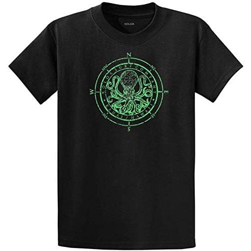  Joes USA Koloa Surf Octopus Logo Mens Heavy Cotton T-Shirts in Regular, Big & Tall