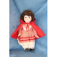 JoesVintageBliss 13 Musical Collectible Porcelain Edition b Rosella Doll with Red Riding Hood